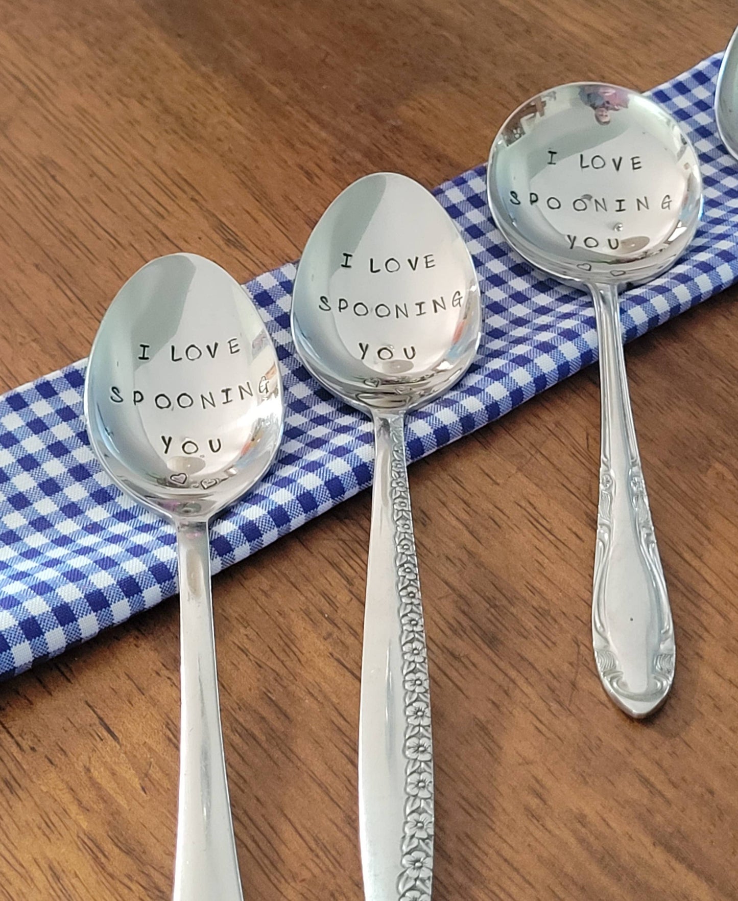"I LOVE SPOONING YOU" Quote Cutlery (Spoon),Stamped cutlery - gonepottynz