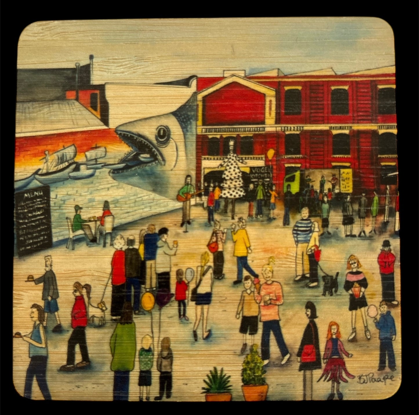 Bamboo Coaster | Vogel St | Bridget Paape - gonepottynz