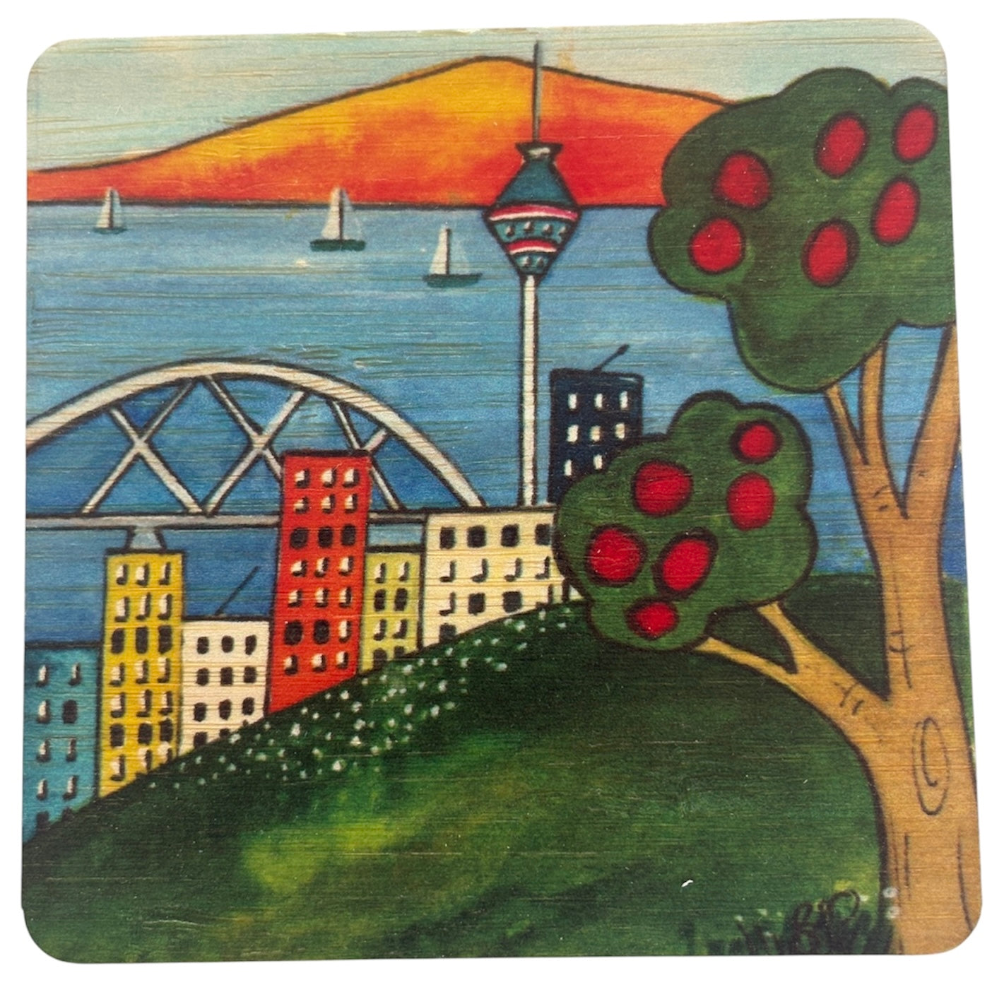 Auckland Bamboo coaster