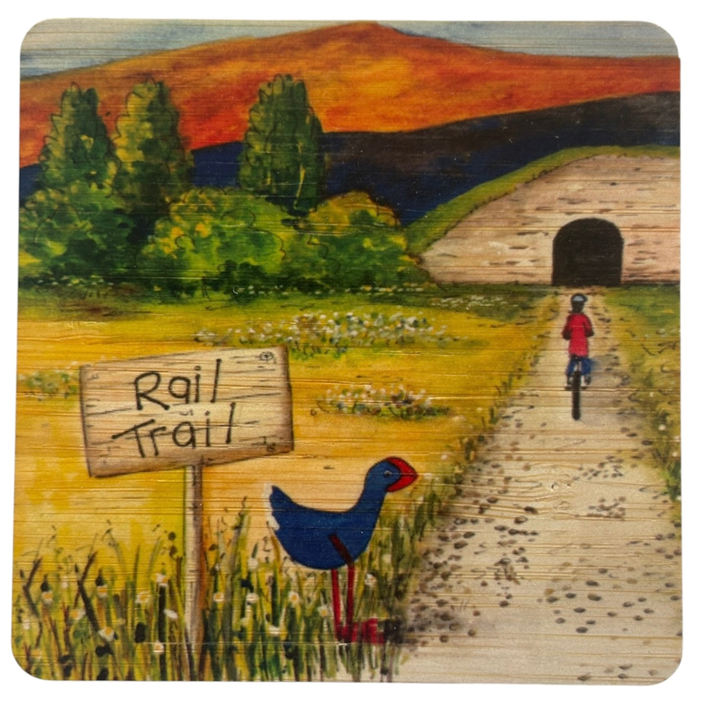 Railtrail Bamboo coaster