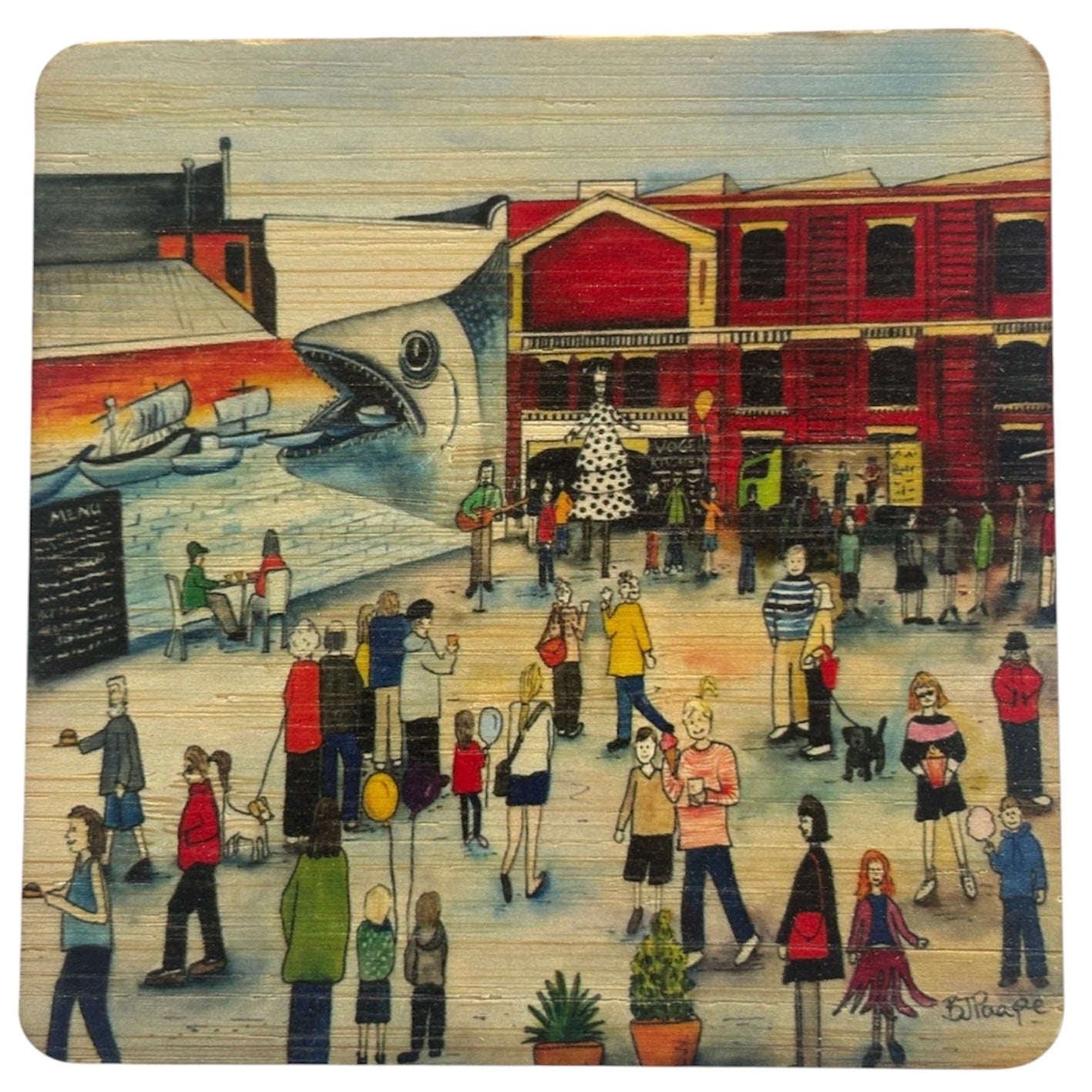 Bamboo Coaster | Vogel St | Bridget Paape - gonepottynz