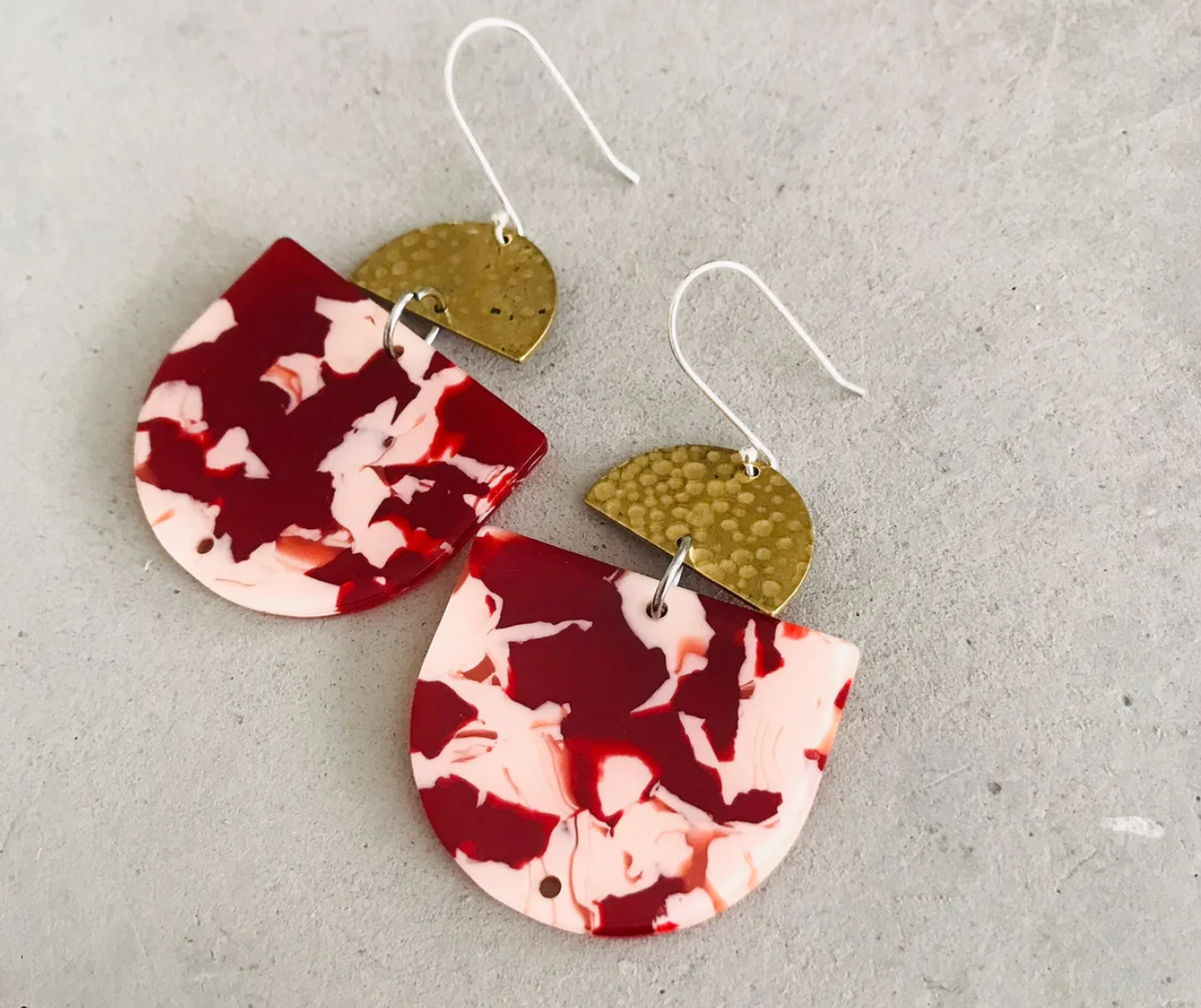 Pink Marble Earrings - gonepottynz