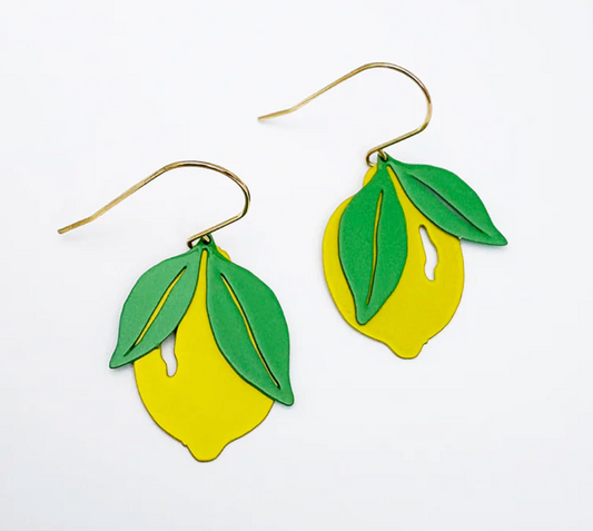 mini lemon earrings - gonepottynz