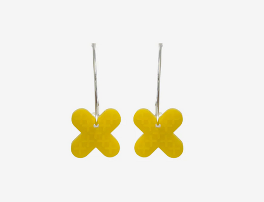 Earrings - Mataiki yellow - gonepottynz