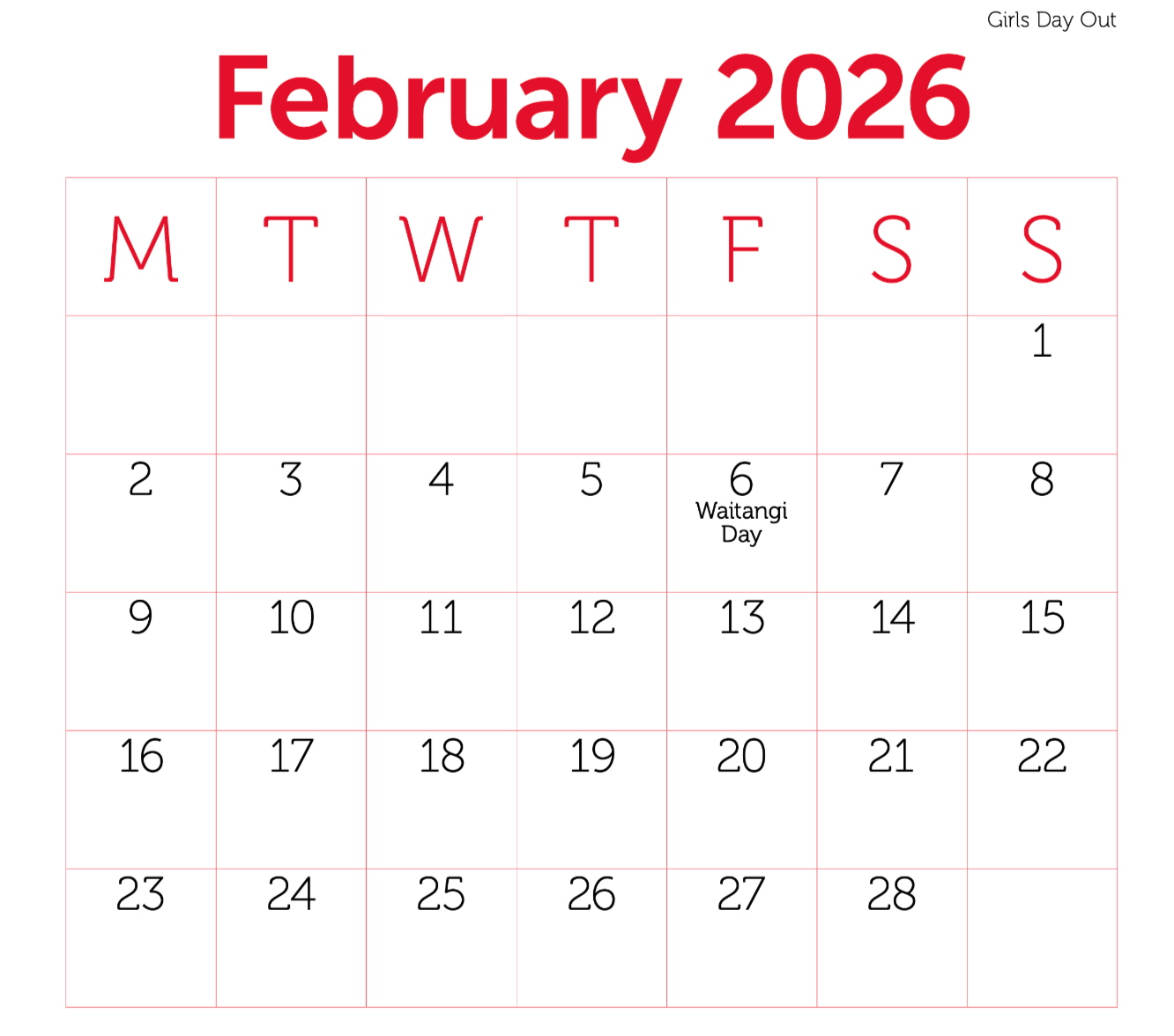 Calendar by Bridget Paape