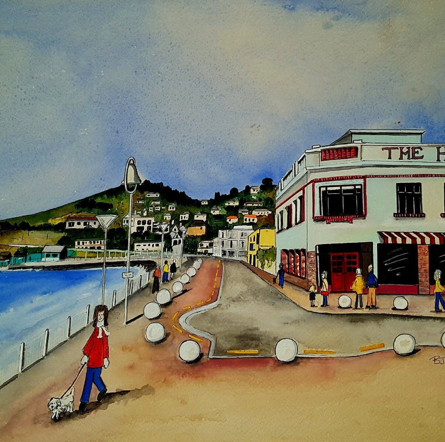 Art Print | Esplanade, St Clair, Dunedin | Bridget Paape - gonepottynz