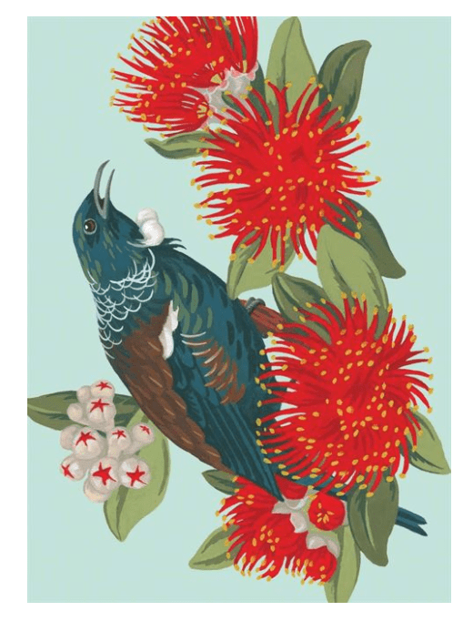 Lens Cloth - Wolfkamp & Stone - Pahutakawa & Tuis - Gone Potty Dunedin