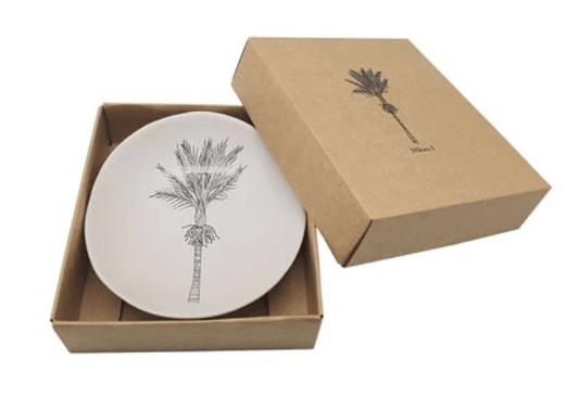 Jo Luping Design- porcelain Bowl 10cm - Black Ponga on White - Gone Potty