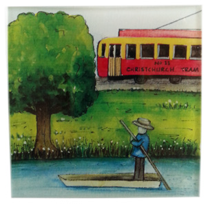 Glass Coaster | Christchurch | Bridget Paape - gonepottynz