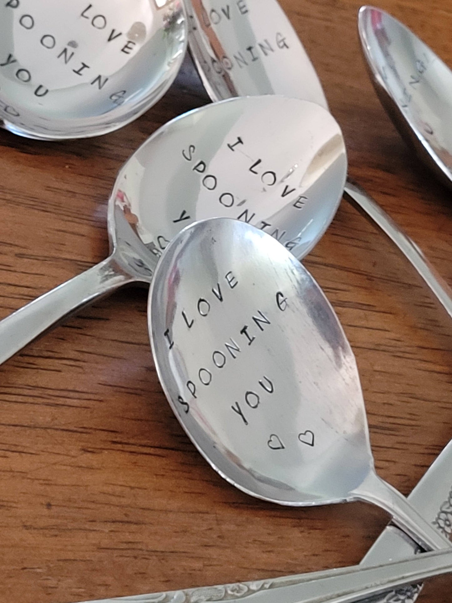 "I LOVE SPOONING YOU" Quote Cutlery (Spoon),Stamped cutlery - gonepottynz