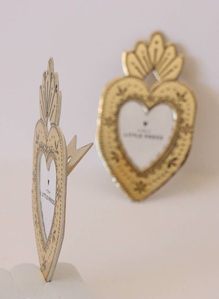 Mini Heart Frame - gold - gonepottynz