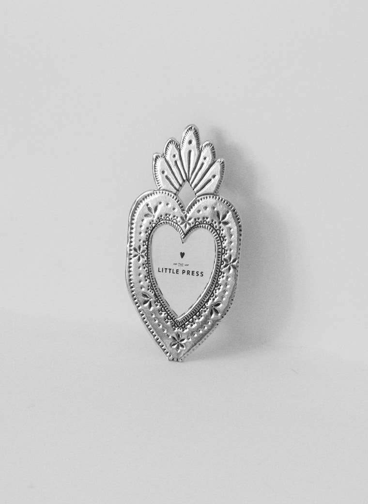Mini Heart Frame - silver - gonepottynz