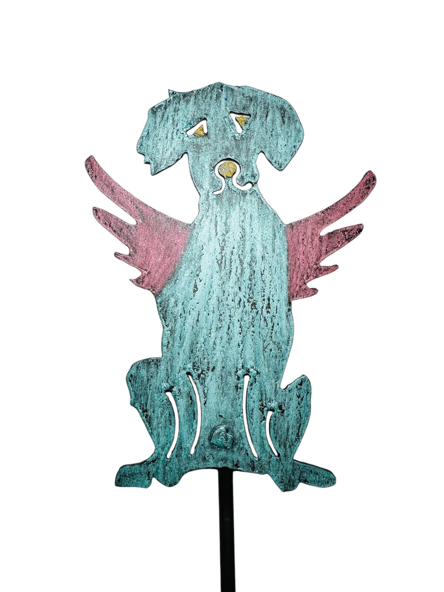 Dog Wings Plant stake Pet memorial garden décor lawn stake