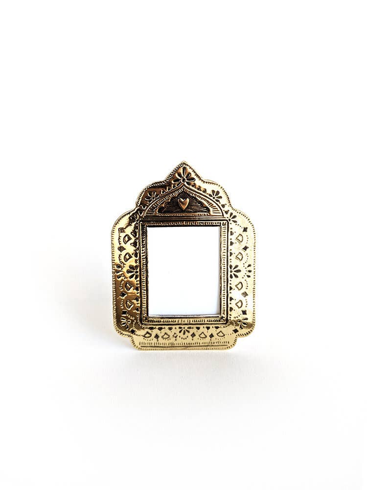 Small Gold Faux Tin Frame - gonepottynz