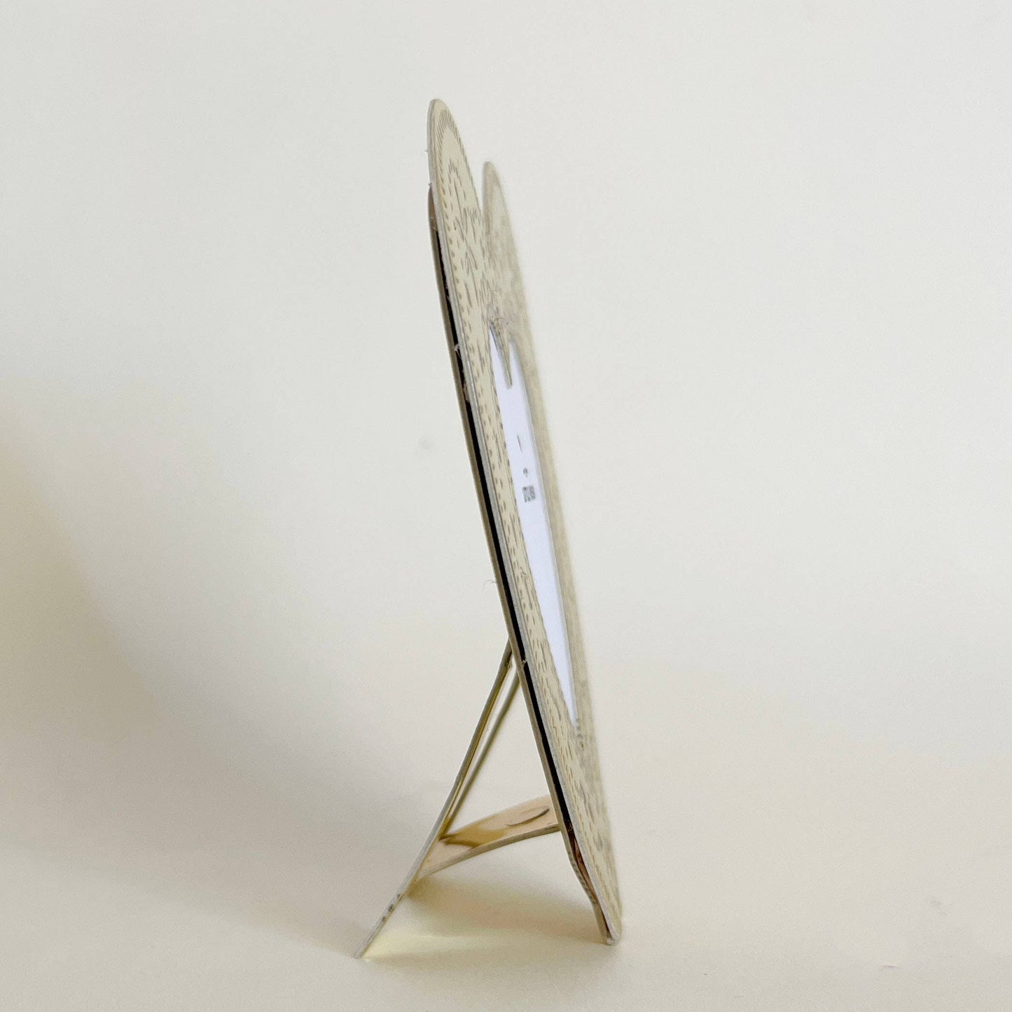 Faux Tin ~ Heart travel/desk frame ~ gold - gonepottynz