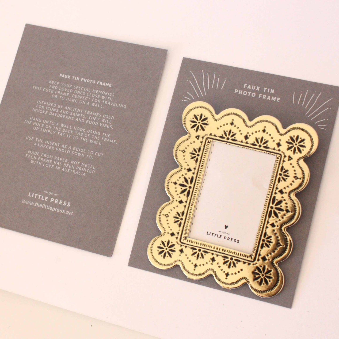 Faux Tin ~  Biscuit Frame - gonepottynz