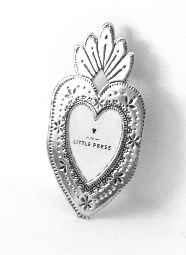 Mini Heart Frame - silver - gonepottynz