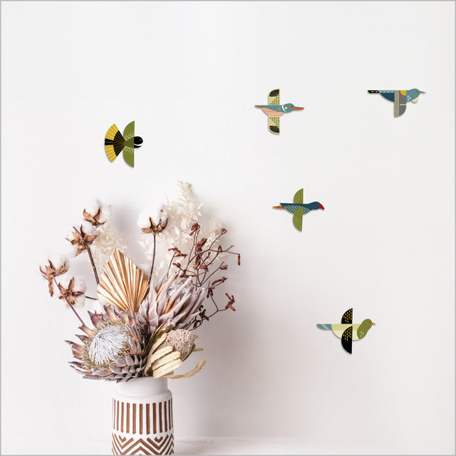 Pop out Folk Birds Set - gonepottynz