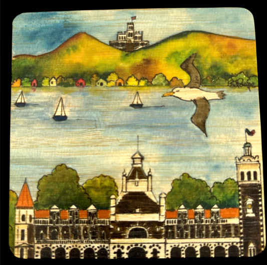 Bamboo Coaster | Castle | Bridget Paape