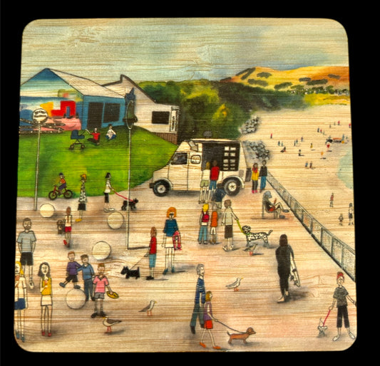 Bamboo Coaster | Beach | Bridget Paape