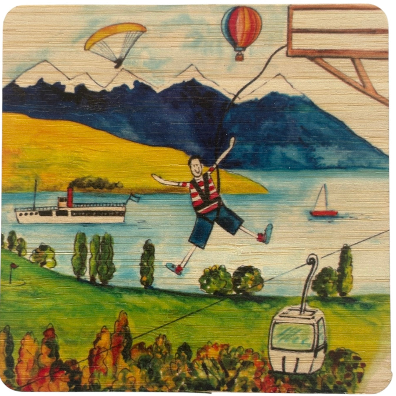Queenstown Bamboo Coaster