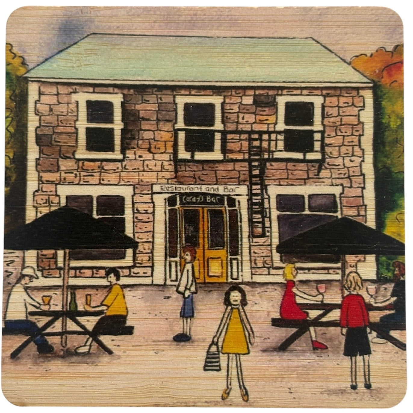 Careys Bay bamboo coaster