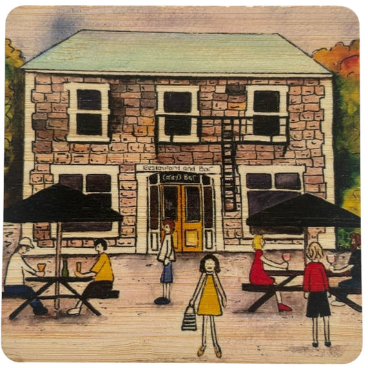 Careys Bay bamboo coaster - gonepottynz