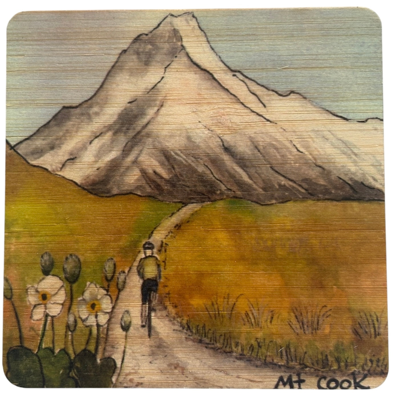 Bamboo Coaster | Mt Cook | Bridget Paape - gonepottynz