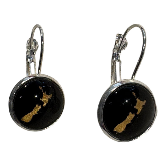 earrings New Zealand map - gonepottynz