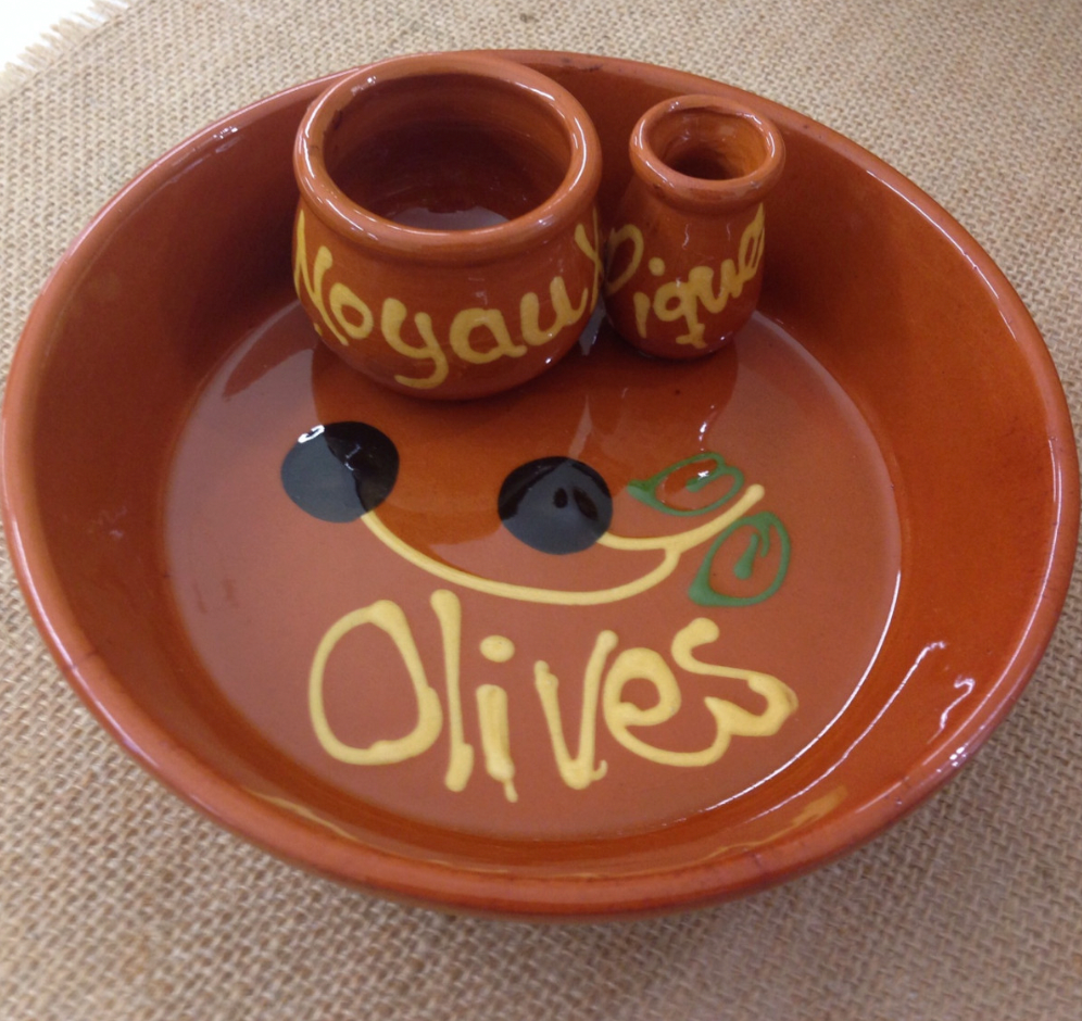 Spanish Terracotta Hand Painted Olive Dish