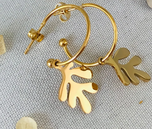 Stahl botanical earrings - gonepottynz