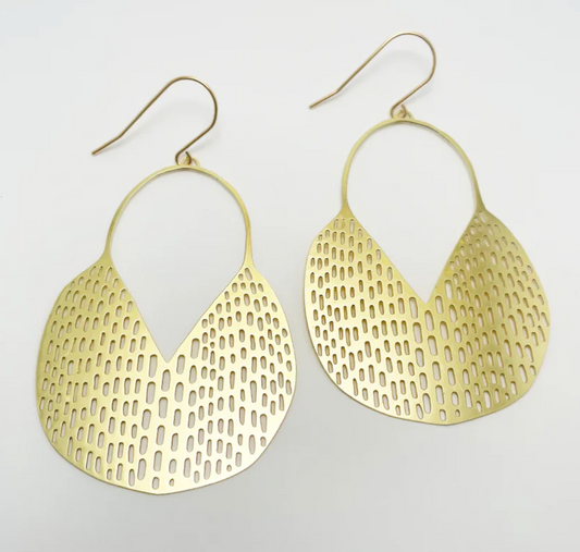 Callisia earrings in gold - gonepottynz