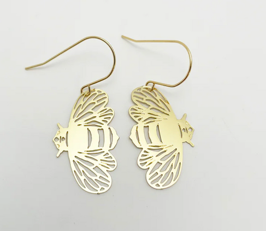 Bee earrings - gonepottynz