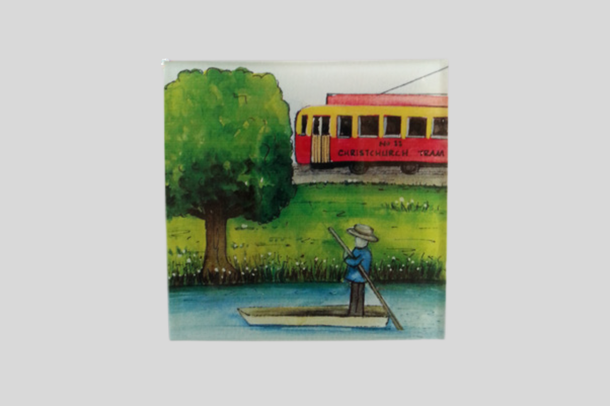 Glass Coaster | Christchurch | Bridget Paape - gonepottynz