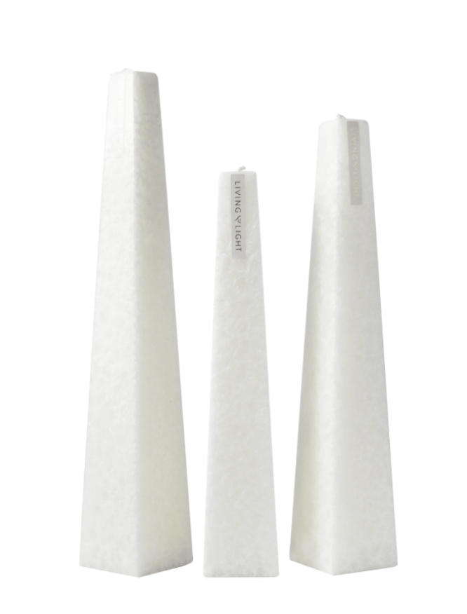 Living Light | Icicle Candles | White - gonepottynz
