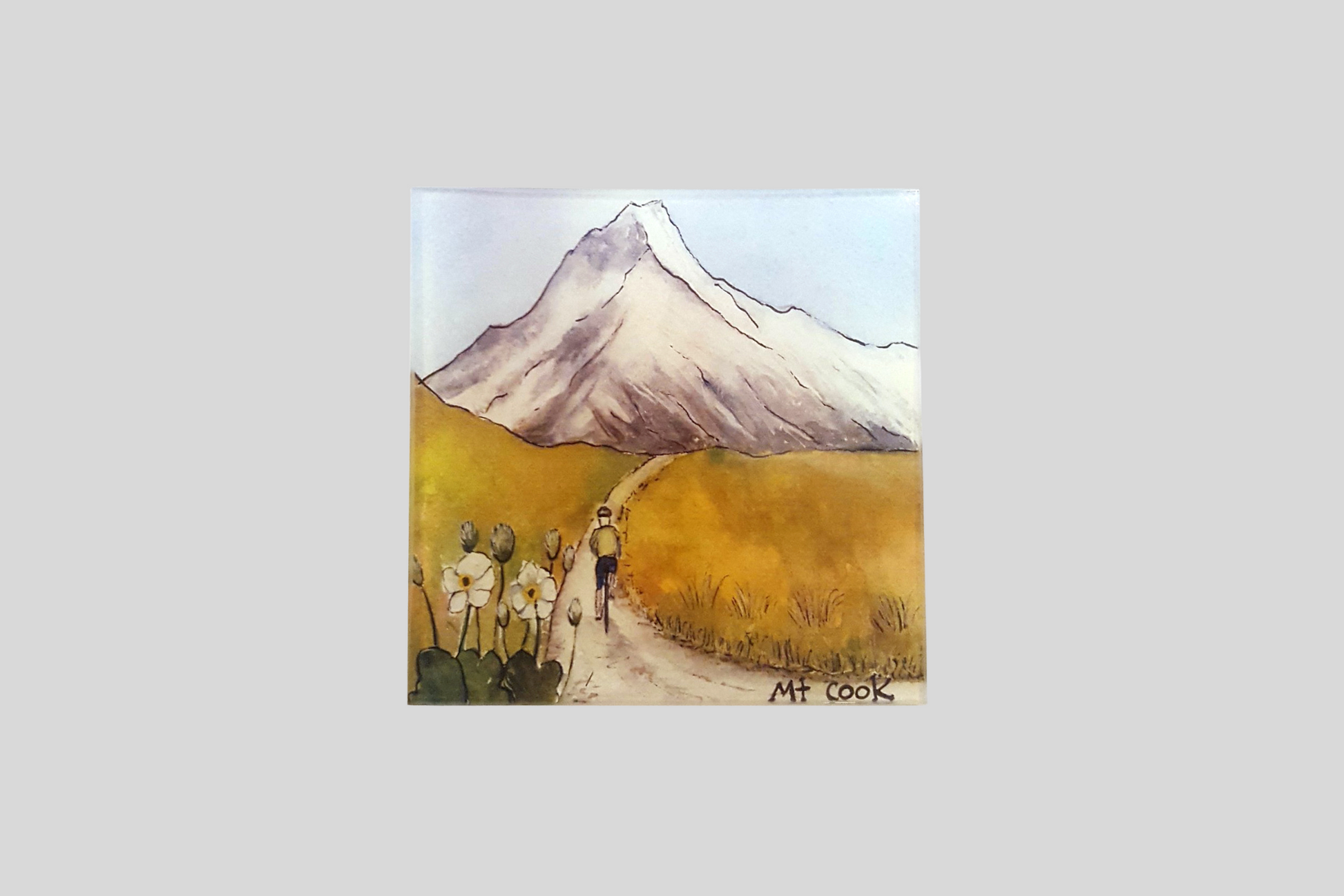 bamboo coaster | Mt Cook | Bridget Paape - gonepottynz