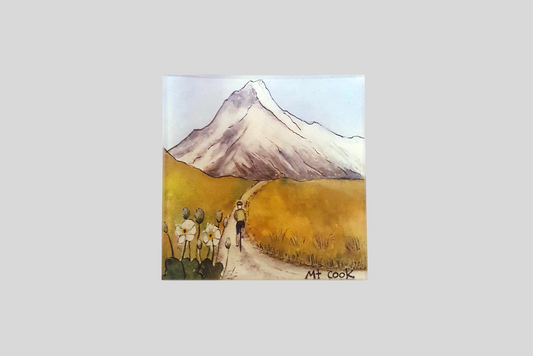 bamboo coaster | Mt Cook | Bridget Paape - gonepottynz
