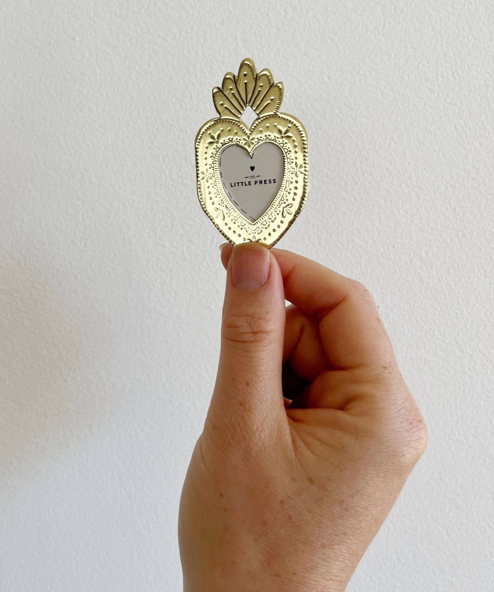 Mini Heart Frame - gold - gonepottynz