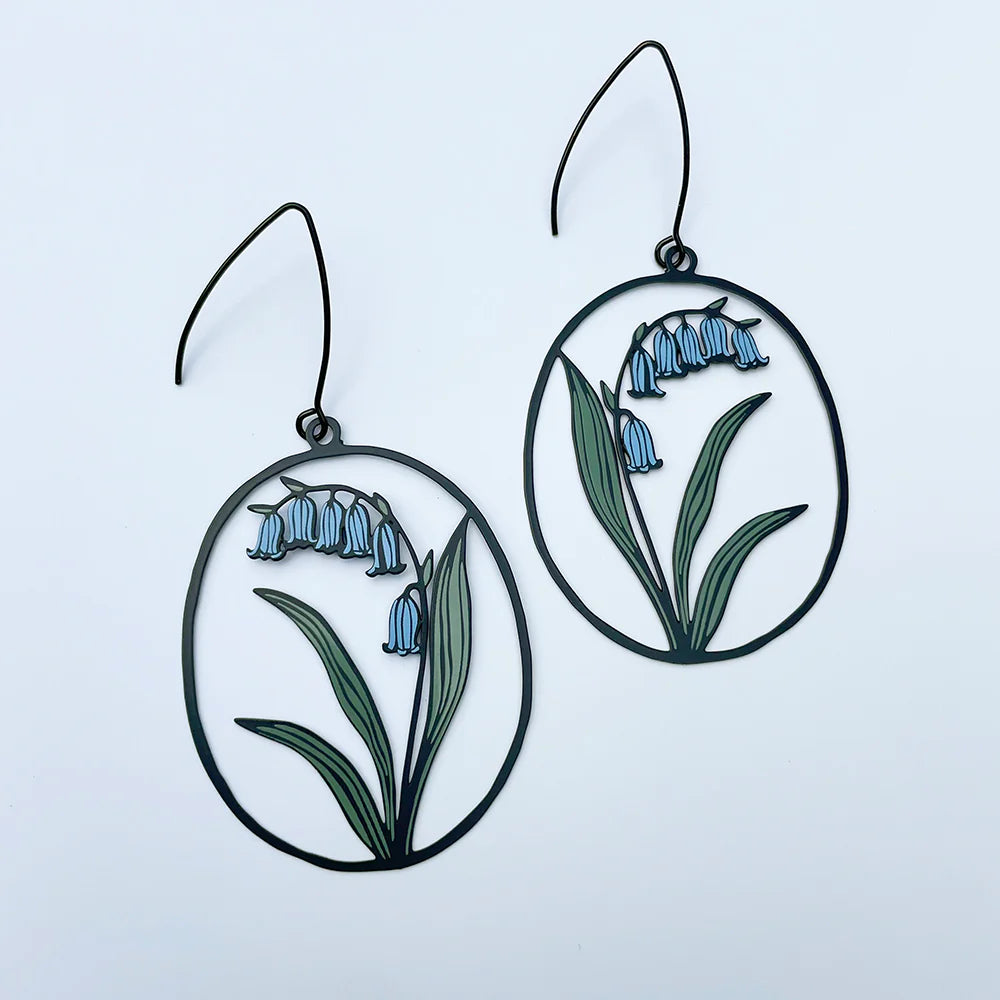 Bluebell Flower Earrings - gonepottynz