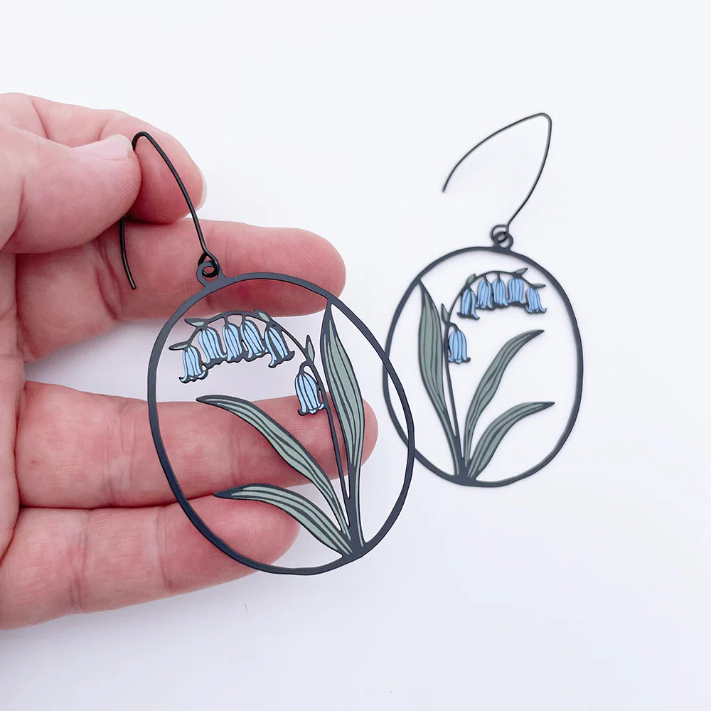 Bluebell Flower Earrings - gonepottynz