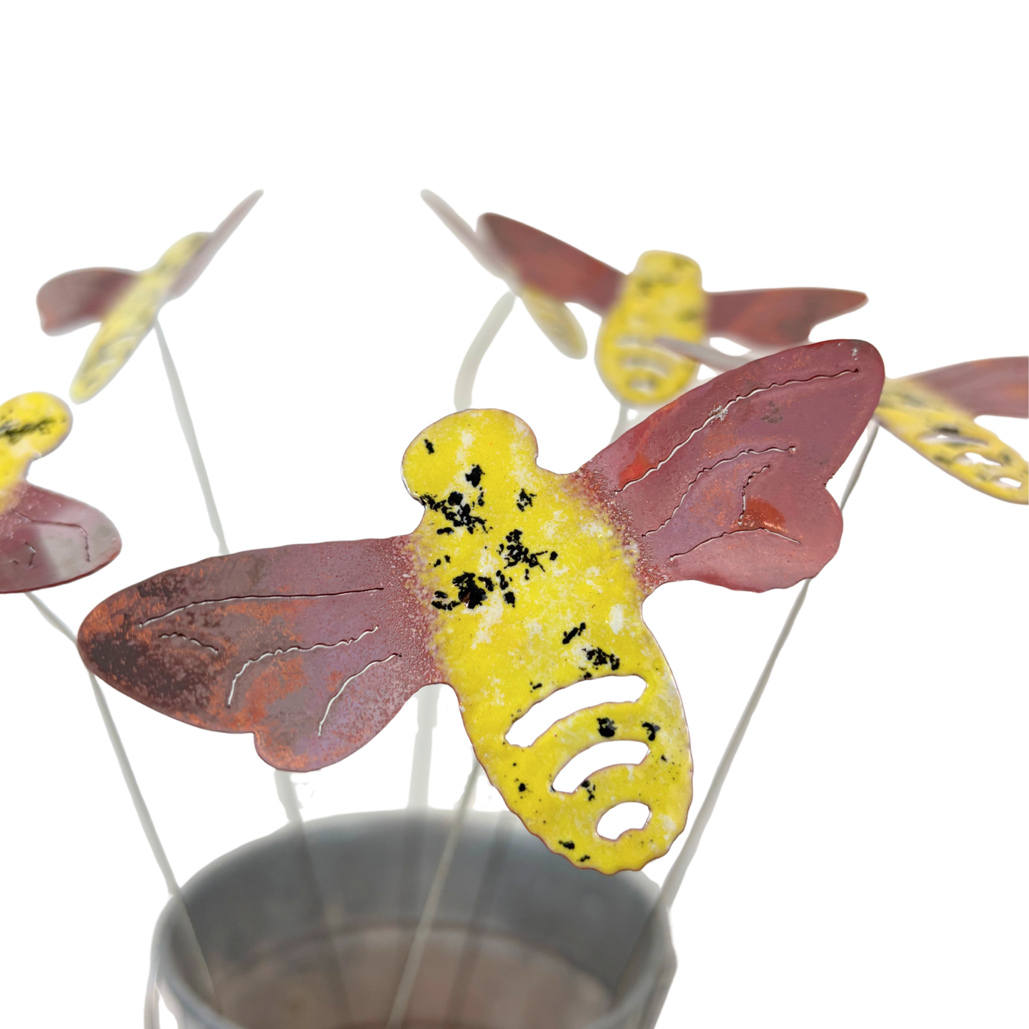 Medium Copper Enamel Bees
