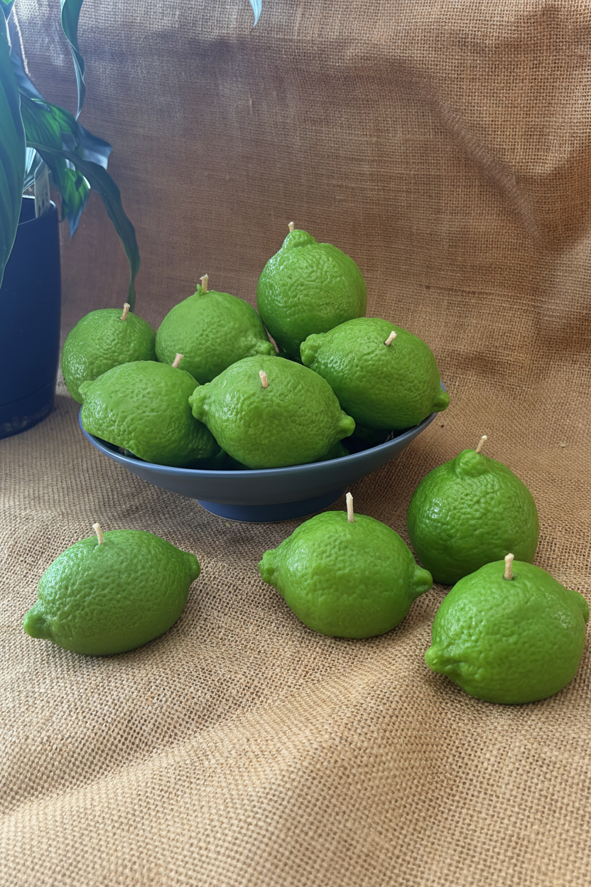 Lime Shaped Scented Candle