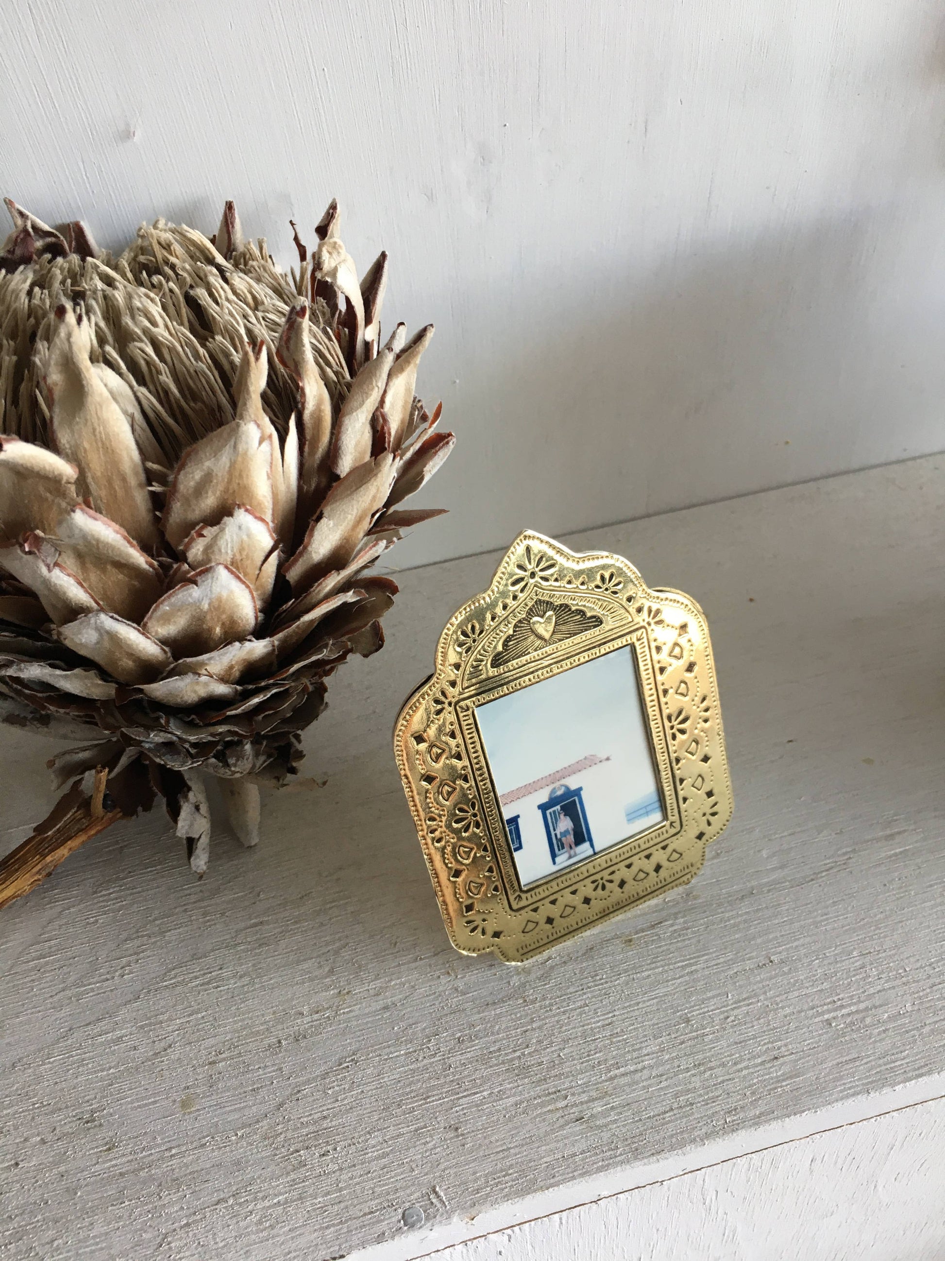 Small Gold Faux Tin Frame - gonepottynz