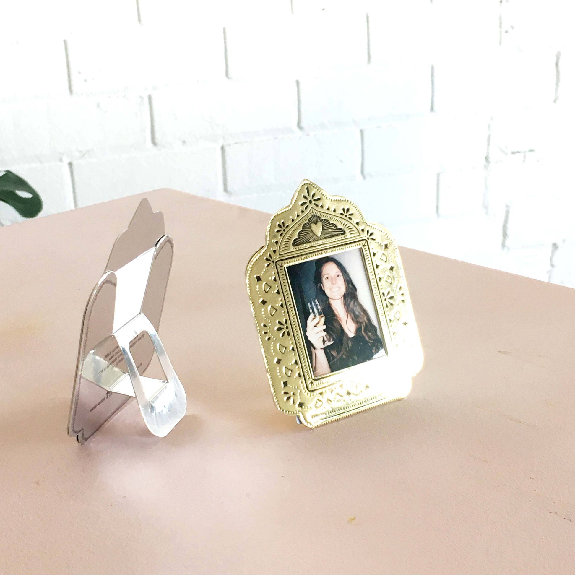 Small Gold Faux Tin Frame - gonepottynz