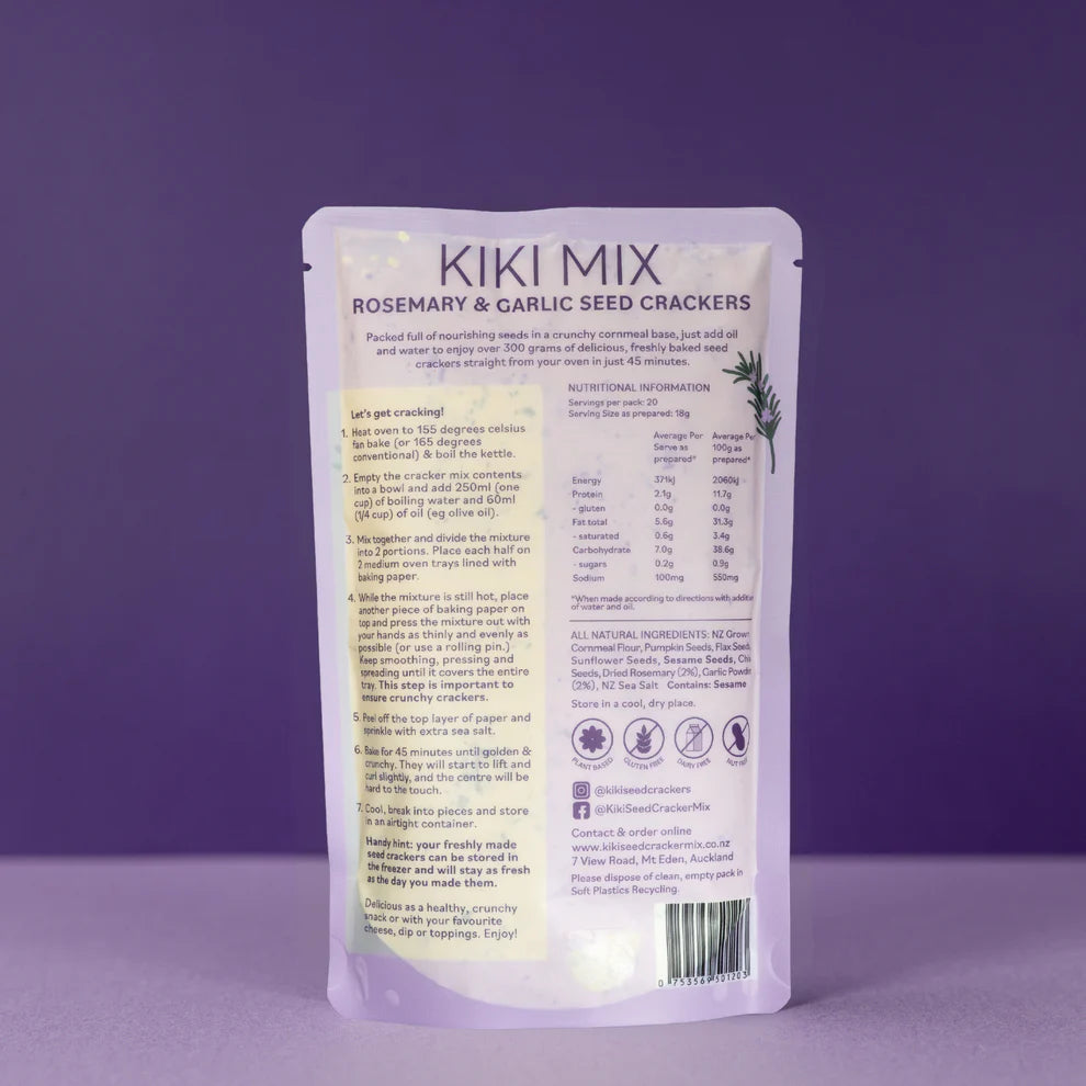 Rosemary & Garlic Seed Cracker Mix - gonepottynz