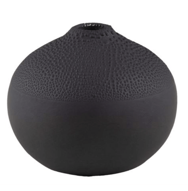 Mini Porcelain Vase - Black - Gone Potty Dunedin