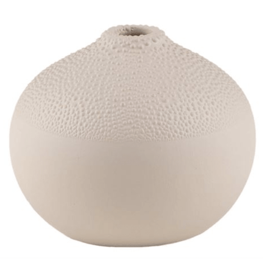 Mini Porcelain Vase - Cream - Gone Potty Dunedin