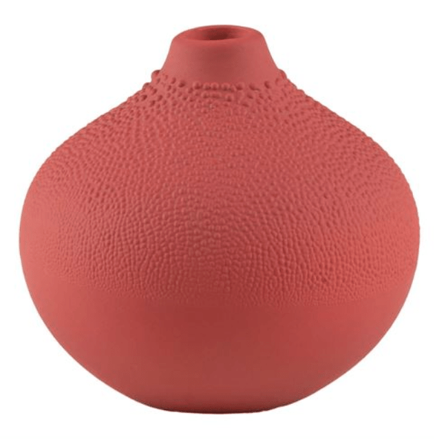 Mini Porcelain Vase - Rust Red - gonepottynz
