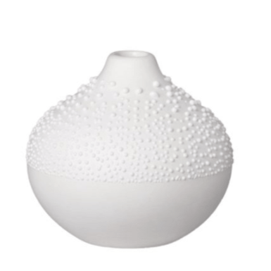 Mini Porcelain Vase - White - Gone Potty Dunedin